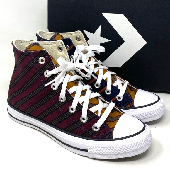 Converse Shoes - Converse Chuck Taylor High Shoes Skate Bordeaux Blue Canvas Women's Size A04303C